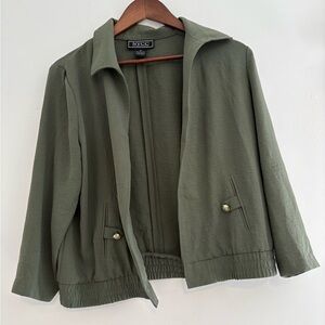 NYCC Olive Green Utility Jacket | workwear business casual blazer sz M